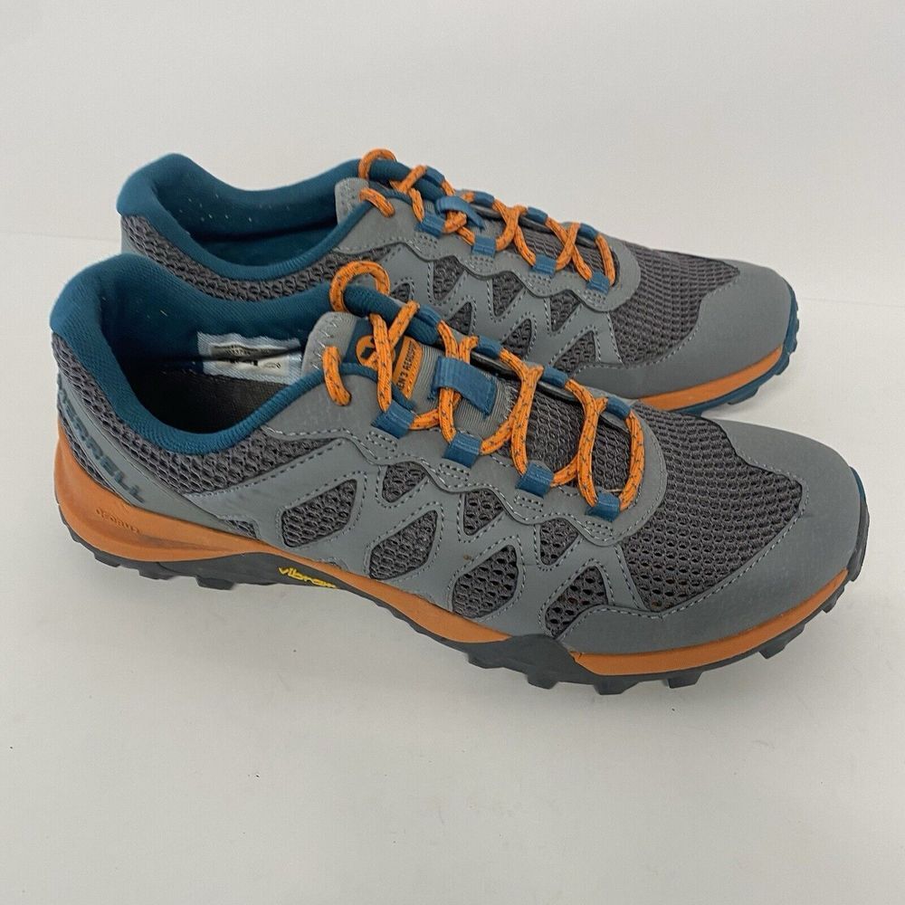 Merrell Shoes Siren 3 Aerosport Women 8.5 Gray Orange Trek Hiking Sneakers 3652 - Picture 2 of 16